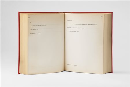 Alighiero Boetti (Torino 1940 - Roma 1994)"Classifying the thousand longest...