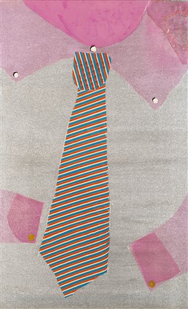Enrico Baj (Milano 1924 - Vergiate 2003)"The big tie" 1968tecnica mista e...