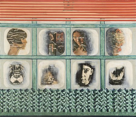 Aldo Tagliaferro (Legnano 1936 - Parma 2009)"La bella famiglia" 1965...