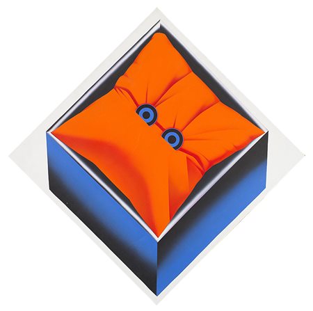 Umberto Mariani (Milano 1936)"Ma chi ti guarda" 1972acrilico su teladiag, cm...