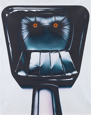 Umberto Mariani (Milano 1936)"Un abito da sera" 1970olio su telacm...