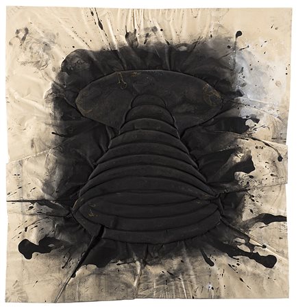 Jaume Plensa (Barcellona 1955)"Natura morta VI" 1991tecnica mista su cartacm...