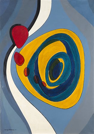 Luigi Veronesi (Milano 1908 - 1998)"Movimento n.1" 1953olio su telacm...