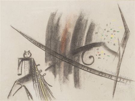 Wifredo Lam (Sagua La Grande 1902 - Parigi 1982)"Senza titolo" 1969...