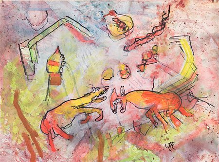 Roberto Matta (Santiago del Cile 1911 - Civitavecchia 2002)"Romboloso"...