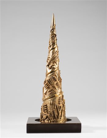 Arnaldo Pomodoro (Morciano Di Romagna 1926)"Torre a spirale, studio IV"...