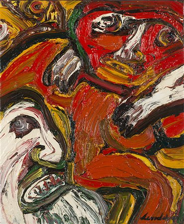 Bengt Lindstrom (Storsjo 1925 - Sundsvall 2008)"Senza titolo" 1974olio su...