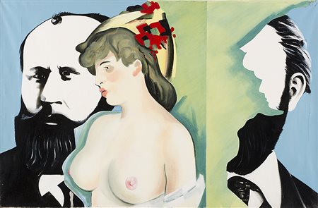 Gudmundur Errò (Olafsvik 1932)"Manet 1832-1883" 1966 - 67olio su telacm...