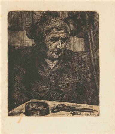 Umberto Boccioni (1882-1916), Gisella/La madre davanti al tavolo, 1910...
