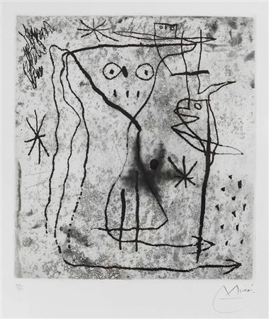 Joan Mirò (1893-1983), Jeune fille en fleur avec les oiseaux, from Trente ans...