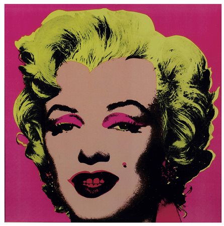 Andy Warhol (1928-1987), Marylin, 1981 (Invito) serigrafia a colori, cm 30x30...
