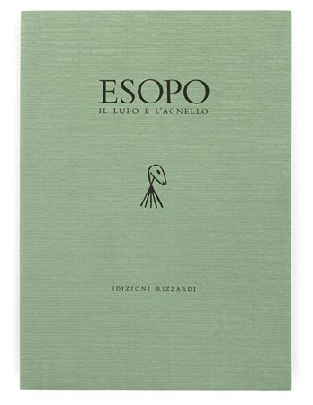 Mimmo Paladino, Alberto Moravia, Esopo. Il Lupo e l'Agnello cofanetto...