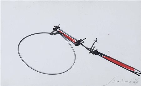 Emilio Scanavino (1922-1986), Senza titolo, 1966 pennarello e matita grassa...