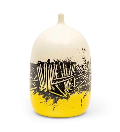 Emilio Scanavino (1922-1986), Vaso, 1980 ceramica multipla policroma a 3°...