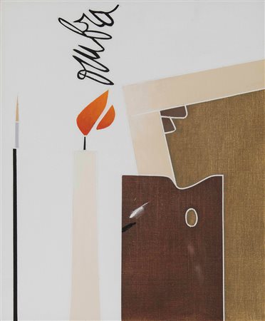 Emilio Tadini (1927-2002), Luce, 1977 olio su tela, cm 65x54 firmato, datato...