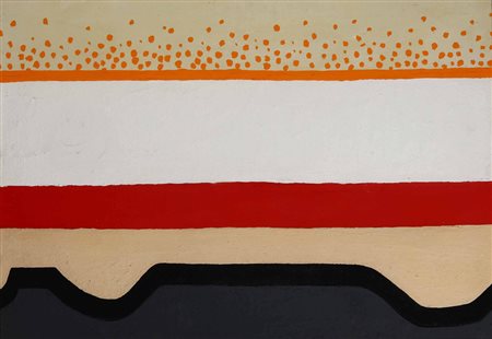 Giancarlo Bargoni (1936), Costruzione 38, 1963 olio su tela, cm 59x85...