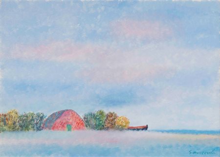 Giovanni Omiccioli (1907-1975), Senza titolo olio su cartone, cm 40x50...