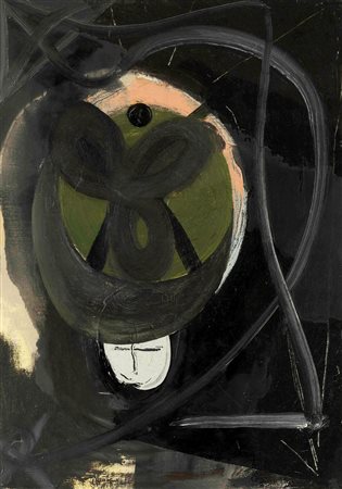 Gianni Dessi (1955), Senza titolo, 1988 olio su tela, cm 35x25 firmato e...