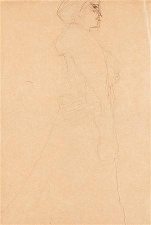 Gustav Klimt (1862-1918), Studio per ritratto di Bildnis Hermine Gallia,...
