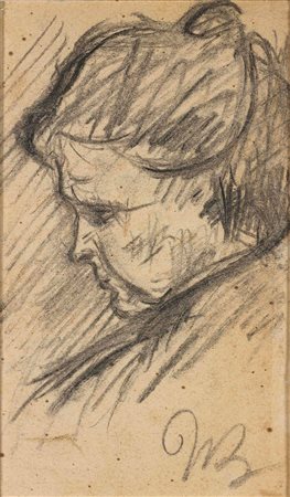 Umberto Boccioni (1982-1916), La madre di profilo, 1907-1908, matita su...