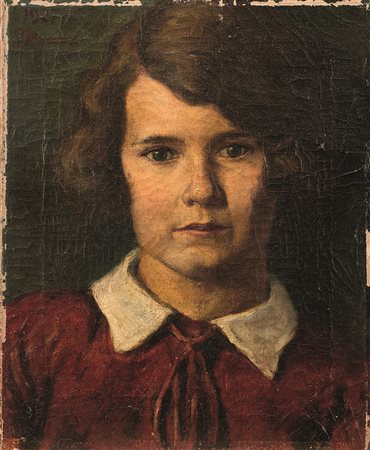 Pietro Marussig (1879-1937), Ritratto femminile, 1927, olio su tela , cm...