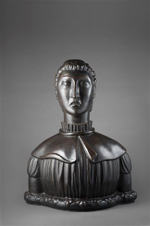 Arturo Martini (1889-1947), Busto di ragazza, 1980, fusione in bronzo...