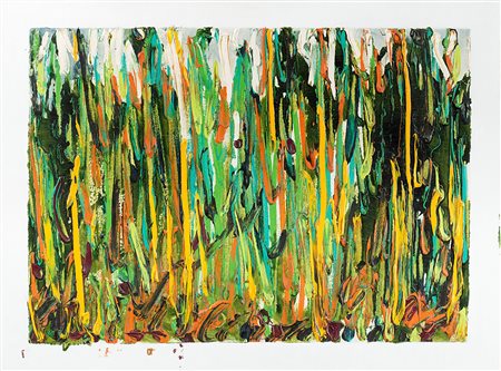 Mario Schifano (1934-1998), Senza titolo, 1984, smalto e acrilico su tela, cm...