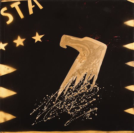 Franco Angeli (1935-1988), Senza titolo, primi anni '70, tecnica mista su...