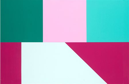 Sergio Lombardo (1960), 5-chromatic minimal toroidal map n. 9, 1999, acrilico...