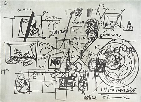 Emilio Vedova (1919-2006), Lavagne Salzburg dimostrazioni didattiche,...