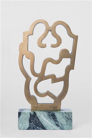 Pietro Consagra (1920-2005), Senza titolo, bronzo, cm 31x19,5x3 Esemplare...