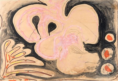 Tancredi Parmeggiani (1927-1964), Senza titolo, 1953, cm 66x98,5 Milano,...