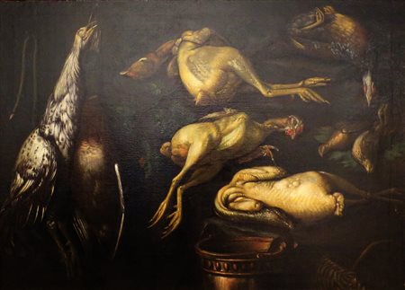 EVARISTO BASCHENIS ATTR., Evaristo Baschenis (1617/1677) attr. olio su tela...