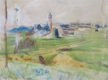 DONATO FRISIA, Donato Frisia (1883/1953) acquerello pastello su carta raff....