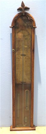 BAROMETRO, Strumento di misurazione barometro a colonna - fine XIX sec. -...