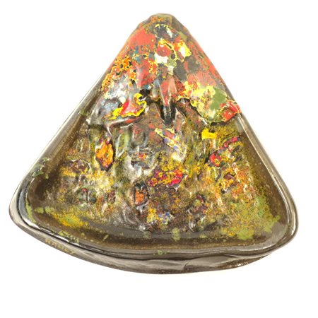 SVUOTATASCHE, Svuotatasche in pasta di vetro con applicazione pasta su pasta...