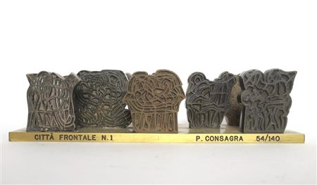 PIETRO CONSAGRA, Pietro Consagra 1920-2005 "Cittï¿½ frontale nï¿½1" - 54/140...