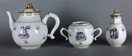 GIO' PONTI, Giï¿½ Ponti - Milano, 1891/1979 - Servizio da the in porcellana...