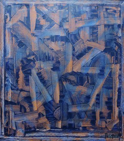 ACHILLE BELLOMI, Achille Bellomi olio su tela raff. "Metamorfosi" - cm 45 x...