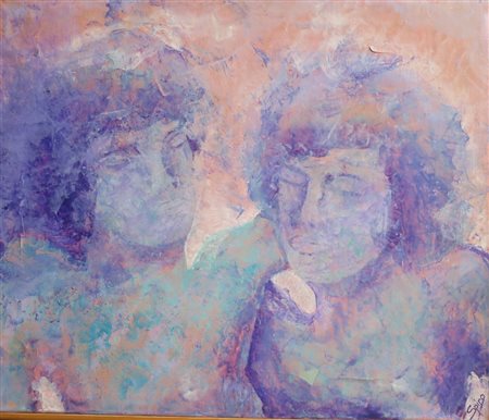 GEORGES SPIRO, Georges Spiro (1909/1994) olio su tela raff."Punto di...