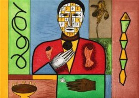 MIMMO PALADINO, Mimmo Paladino 6 incisioni su carta "serie mathematica"...