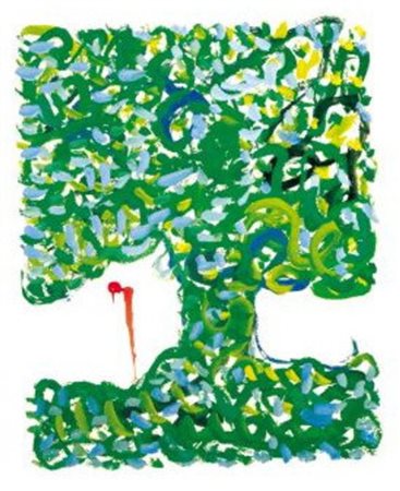 SERIGRAFIA, Serigrafia su legno "Pinocchio" con oro in foglia - cm 45 x 60