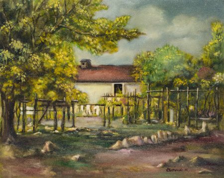 VINICIO TARTARINISenza Titolo, 1966Olio su masonitecm 40x50Firma e datazione...