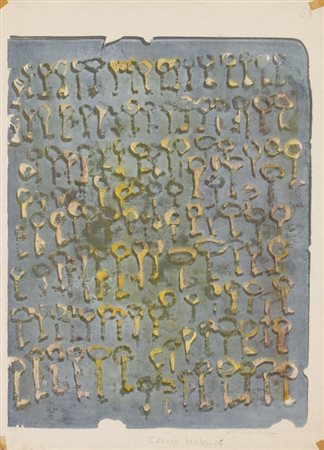 ZDENKA HERITESOVA (1896-1975)Senza TitoloSerigrafiacm 62,5x45Firma al...