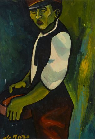 ANTONIO DE MURO (1924)Il fattorinoOlio su telacm 70x50Firma al fronteFirma,...