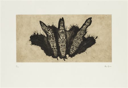 MARCO GINOSESenza TitoloAcquaforteLastra cm 17,5x35,5Foglio cm 34x49Firma e...