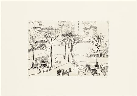 RENZO BIASION (1914-1996)Senza TitoloIncisioneLastra cm 19,7x29Foglio cm...