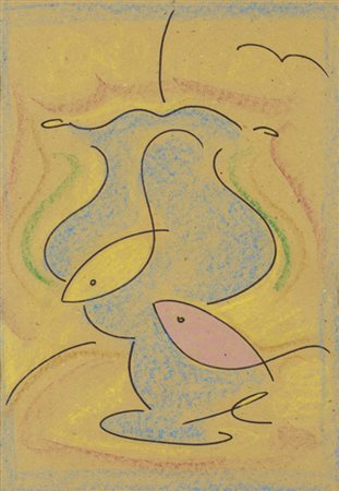 CORRADO CICOGNANI (1919-1992)Senza TitoloTecnica mista su cartacm 48,5x34