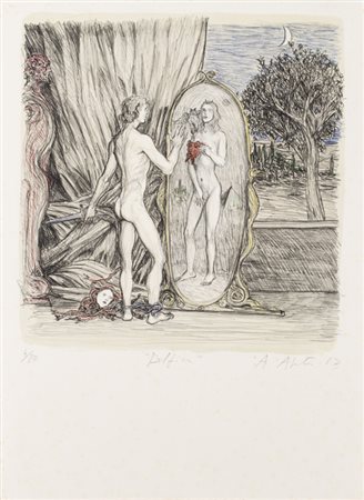 ALBERTO ABATE (1946-2012)Delfica, 1983Litografiacm 70x50Firma, titolo,...