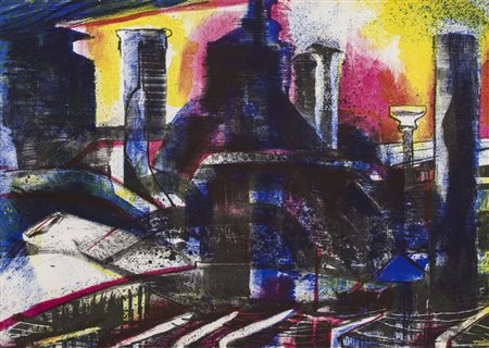 AUTORI VARISenza TitoloLotto unico composto da 2 litografie e 1 incisionecm...